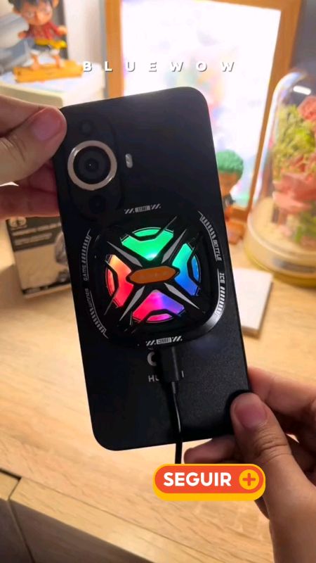 FS05 Pro Game Phone Radiador Ventilador de resfriamento magnético RGB leve removível #culer #refriador