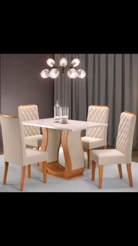 Linda Mesa de Jantar 4 Lugares Los Angeles .. Perfeição ❤️🌟#mesadejantar #mesa #mesaquatrocadeiras