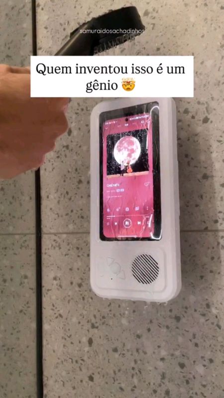 Suporte de Telefone para chuveiro #musica #suportetelefone #chuveiro #bnaheiro