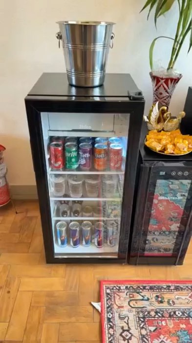 Frigobar Philco 85L Preto 7 Níveis de Temperatura PFG105PG #frigobar #FrigobarPhilco #FRIGOBAR85LITROS #eletrodomestico #minigeladeira