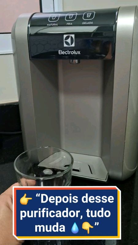 Purificador de Água Electrolux. #purificador #purificadordeagua #electrolux