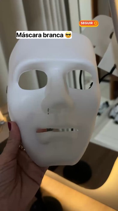 Máscara branca fantasia teatro dança apresentação. #mascarabranca #mascarafantasia #mascarateatro #mascaraspresentacao #teatro #mascara
