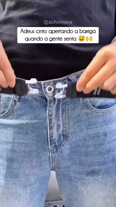 ￼2 Peças/1 Peça Nova Moda Fivela Livre Ultra Macia Elástica Masculina Confortável Cinto Laço Cintos De Cintura #cinto #cintoelastico #calca #fivela