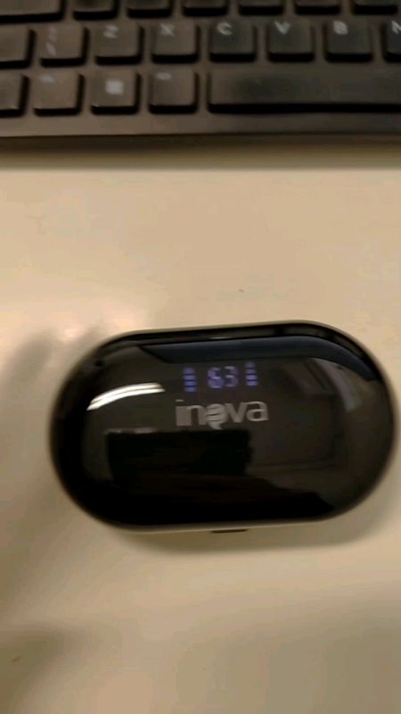 INOVA Fone Bluetooth 5.4 TWS, Cancel. Ruído, 8H Bateria, IPX7, Estéreo 4D - iOS/Android#fonebluetooth #fone