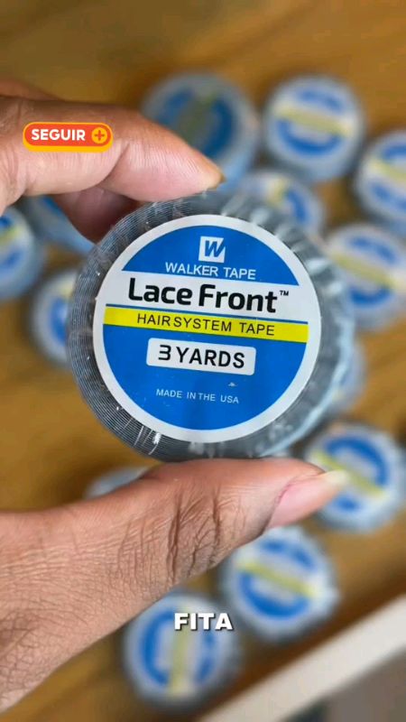 Fita Adesiva Lace Front #FitaLaceFront #WalkerTape #FitaDuplaFaceLace #fitamegahair #fitalace#fitaperuca #fitaadesivacapilar#fitaparacabelo #lacefront