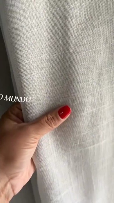 Cortina Voil Gaze de Linho com Forro Blackout ?✨ #CortinaVoil #GazeDeLinho #ForroBlackout #Decoração