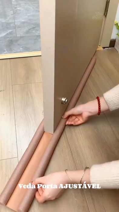 Veda Porta Ajustável Protetor Rolinho Impermeável ￼80cm 90cm 100cm #vedaporta #protetordeporta #RolinhoImpermeável #porta #casa #sala #viral #pr