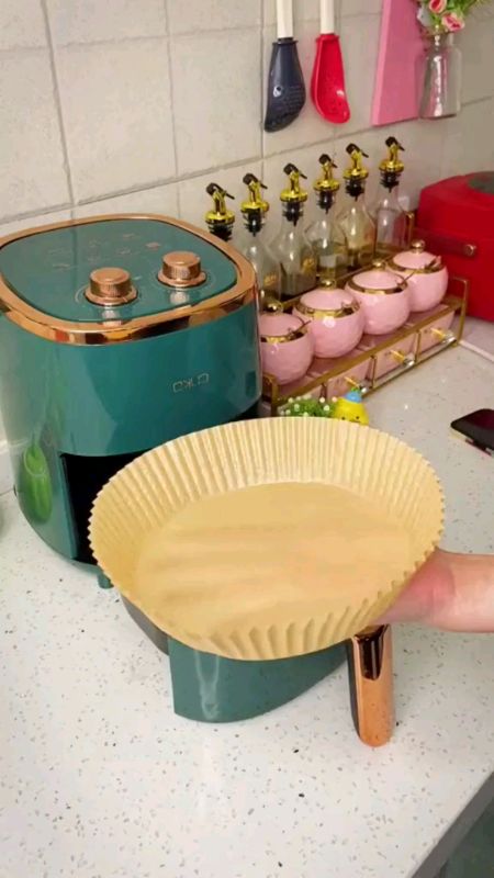 Forma De Airfryer Descartavel Antiaderente De Papel Cozinha Redondo Fritadeira Cozimento Protetor#forma#Aifrayer#cozinha