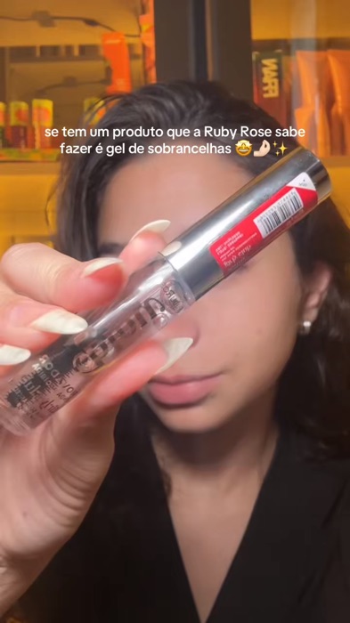 Gel de sobrancelha glow ruby rose #geldesobrancelharubyrose #RubyRoseGlow