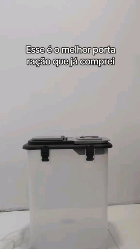 Porta Ração 15kg Para Cachorro E Gato Pet Ultra Resistente Vedação Completa + Pá Dosadora#PortaRacão #portaracãopet #ração #cachorro #gato #pote