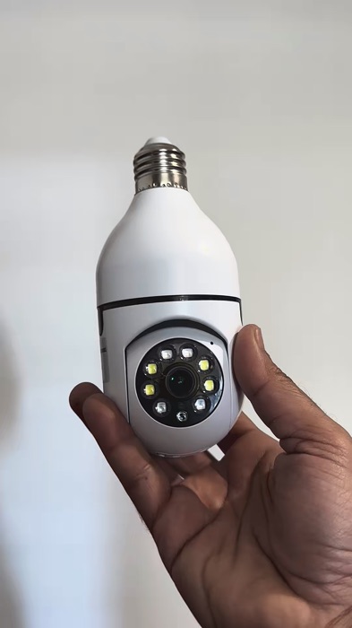 ￼Câmera Lâmpada Wi-Fi 360° Panorâmica com Visão Noturna e Controle Celular – Instalação# #Rosqueável #cameradeseguranca #wifi