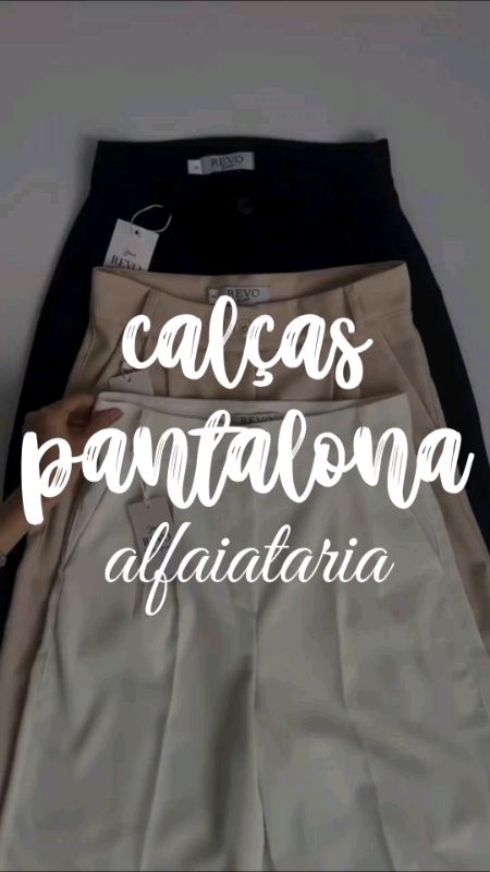 kit 2 calças femininas alfaiataria premium pantalona cintura alta com bolso #calçafeminina #alfaiataria #pantalona #premium #cinturaalta #modafeminina