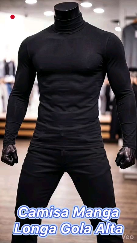 Camisa Manga Longa Gola Alta Proteção UV #cam...