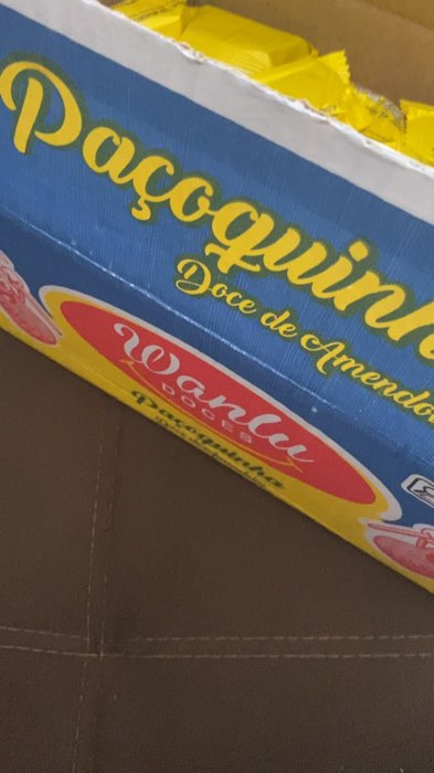 Paçoca 100 unidade - caixa de paçoca de amendoim