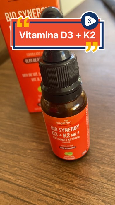 Vitamina D3 + K2, mais saúde pra você!! #vitamina #suplementos #vitaminad #bigens #shopee #achados #saude