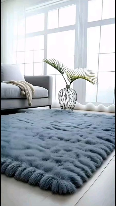 Tapete Peludo Felpudo 2,00 x 1,40 Mt Sala Quarto Luxuoso#shoppe  Tapete Peludo