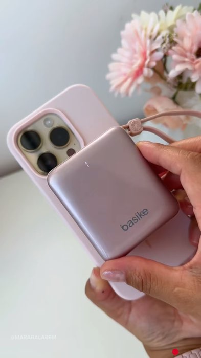 Power bank carregador portátil por indução Basike 10000mah #carregadorportatil #powerbank #basike #carregadorporindução