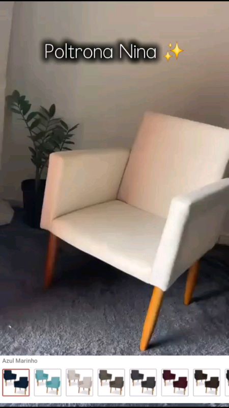 Poltrona Nina #poltrona #poltronaparasala #poltronamanicure #Poltronaescritorio #poltronapespalito