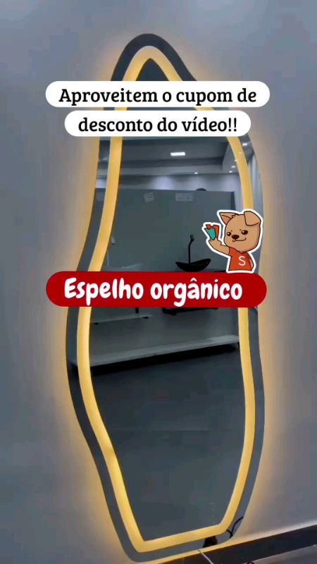 #espelhoorganico#decoracao #espelhodecorativo #decoracaodeinteriores#espelhomoderno#decoracaocasa #espelhocorpointeiro#quartodecorado#decorminimalista