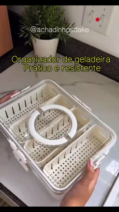 ￼Organizador de Geladeria Em Acrílico Vários Tamanhos Com Tampa Cesto Para Verdura e Legumes e frutas #organizadorgeladeira #organizador #acrilico