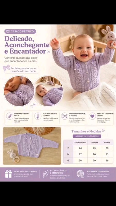 #casaco #casacobebê #roupabebê