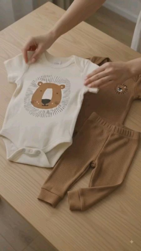 conjunto roupa 3 peças body calça mijao #roupabebe #recemnascido #bebe