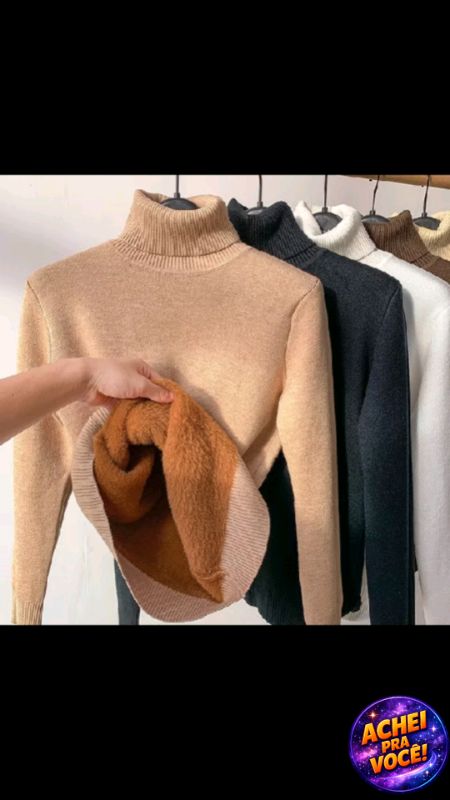 Um Novo Suéter Grosso De Gola Alta Para Mulheres No Inverno 2026 , Combinado Com Elegante top Térmico De Outono E Frio