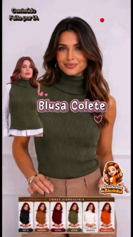#coletetricô #blusagolaalta #blusacolete