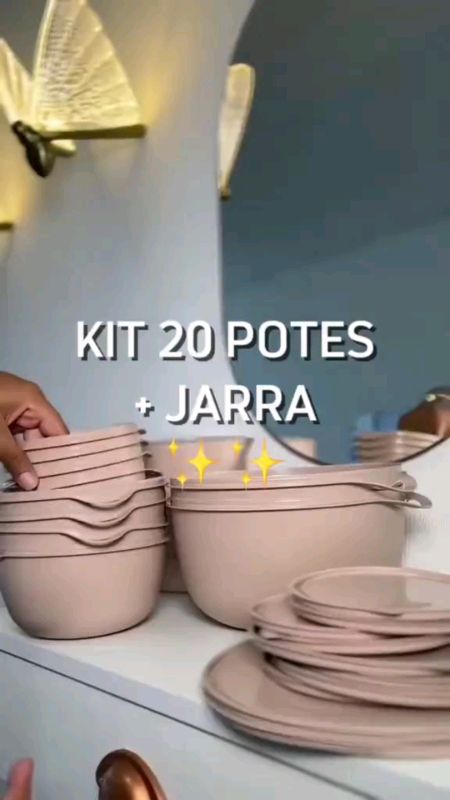 21 potes plástico multiuso 😍❤️ #potes #plasticos #multiuso