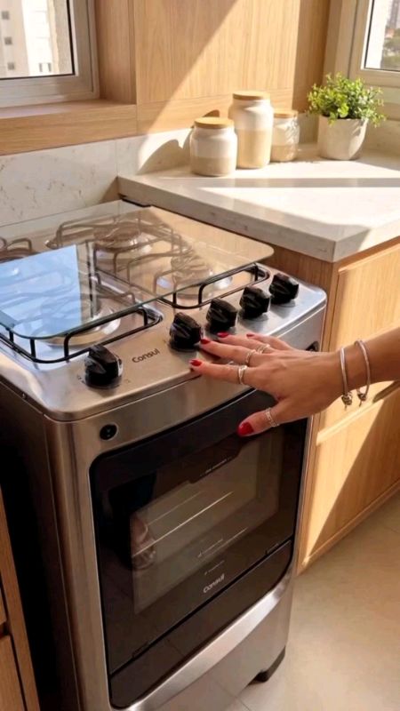 #Fogão #viral #cozinha Fogão consul 4 bocas acendimento automático.
