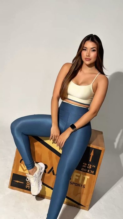 Zero transparência, conjunto fitness em poliamida com modelagem perfeita 🛍️