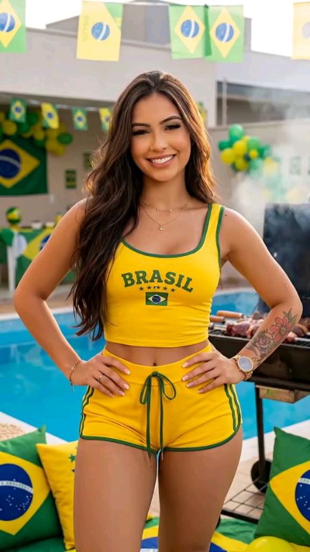 Conjunto de roupa para a copa 🇧🇷😍✨️ #copa #roupafeminina #modafeminina #roupabrasil #roupacopa #Conjunto