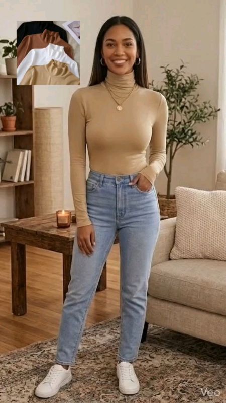 Blusa Cacharrel Gola Alta Manga Longa Segunda Pele Moda#blusa#cacharrel#segundapele# vídeo gerado por IA, anúncio