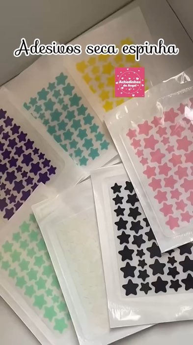 ￼Patches Coloridos Para Espinhas De Estrelas-Capas Hidrocolóides Acne E #Patches #espinhas #estrelinha #acne #antacne #cuidados #beleza