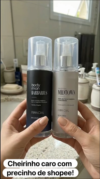 ￼KIT BODY SPLASH MASCULINO BARBARIUS E MIDTOWN 200ML - PRIMACIAL PERFUME FRESCO AMADEIRADO. #bodysplash #masculino #barbarius #midtown #primacial