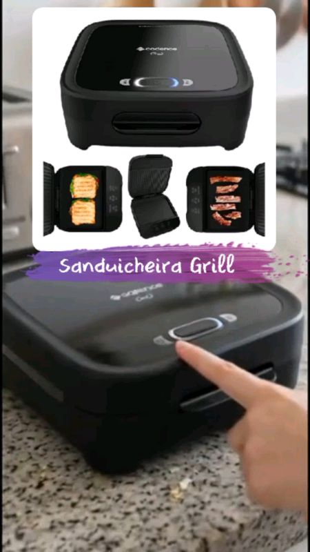 Sanduicheira elétrica Click grill #sanduicheira #sanduicheiraeletrica #sanduicheiragrill ##sanduicheiraclick
