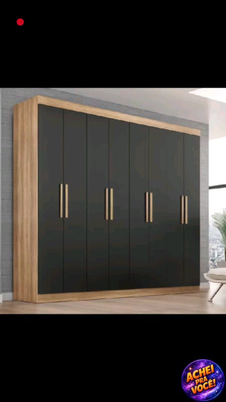 Guarda Roupa Casal Lisboa 8 Portas 4 Gavetas #guarda #roupa #guardaroupa #casal #4gavetas #quarto #Móveis #móvel #moveis #movel
