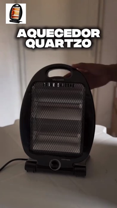 Aquecedor elétrico quartzo 🔥❄️#aquecedorbarato #aquecedorbom #aquecedordequartzo #aquecedorpequeno