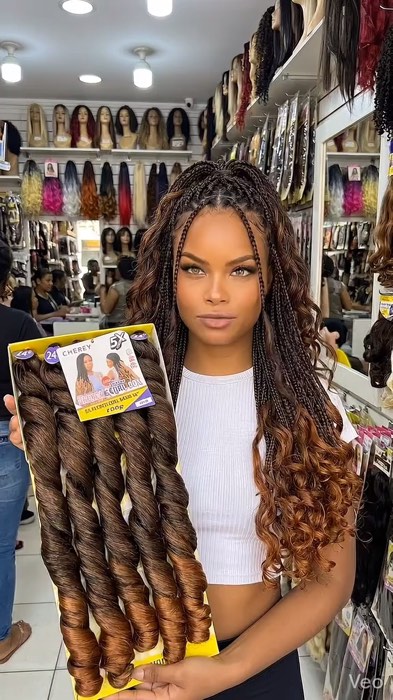 #￼Cabelo French Curl 200g Fibra Premium African Beauty 60cm#braids