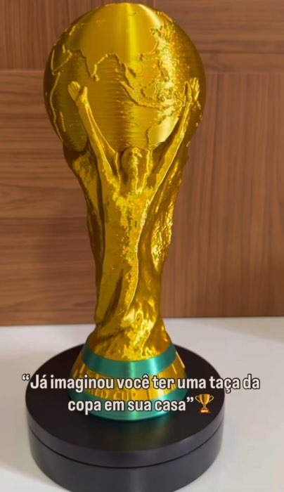 Taça da Copa do Mundo – O Maior Símbolo do Futebol 🏆⚽  #CopaDoMundo #Futebol #Taça #Esporte #Campeão #worldcup