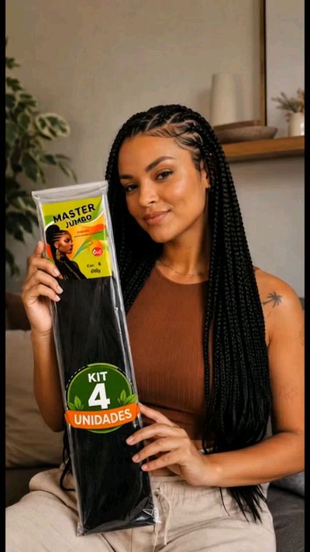 Cabelo Sintético Para Tranças Box Braids onde comprar ✨ #cabelosintético #goddess #twists #hairtok #shopee #achadodashopee #shopeebrasil