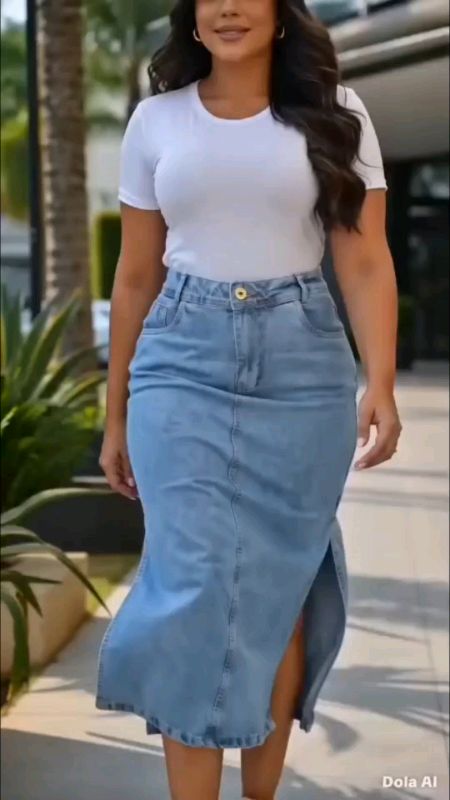 👆Saia Jeans Longa Midi Bolso Evangélica #Saia #SaiaJeans #SaiaMidi #SaiaLonga #SaiaEvangélica