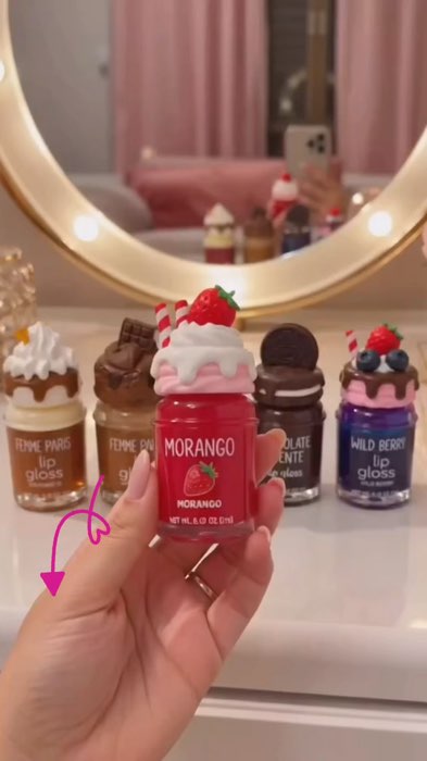 gloss mais fofo que esse não existe #maquiagem #feminina #gloss #indicacao #shoppevideo