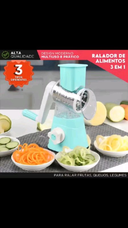 Ralador Cortador Fatiador de frutas e legumes #ralador #fatiador #cortador #cozinha #utensilios