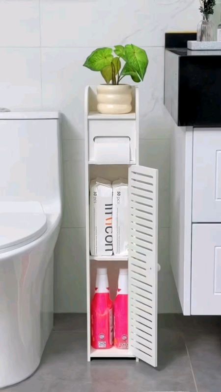 Organizador prático para banheiro e lavanderia, ideal para otimizar espaço. Resistente, funcional e fácil de instalar. Deixe tudo sempre em ordem!