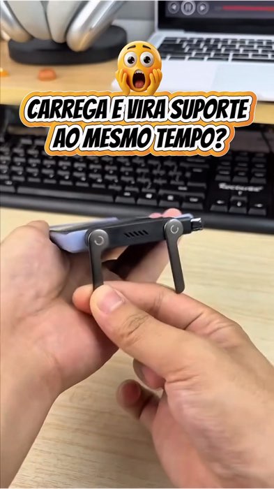 Carregue rápido e assista sem segurar! Prático demais 😍 Corre que tá barato 🛒 #tech #gadget #shopee #copa #parceria #publi #facil #dicas