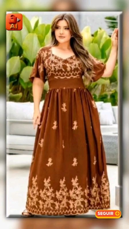 Vestido moda evangélica elegante luxo duna bordado maravilhoso. #Vestido #elegância #modafeminina #lookgospel