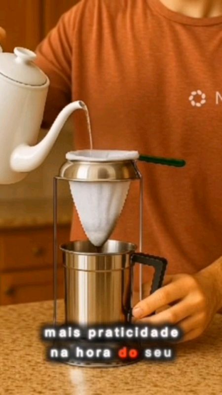 Kit Coador De Café Com Suporte e Leiteira #kitcoador #CoadorCafé #suportedecafé #leiteira