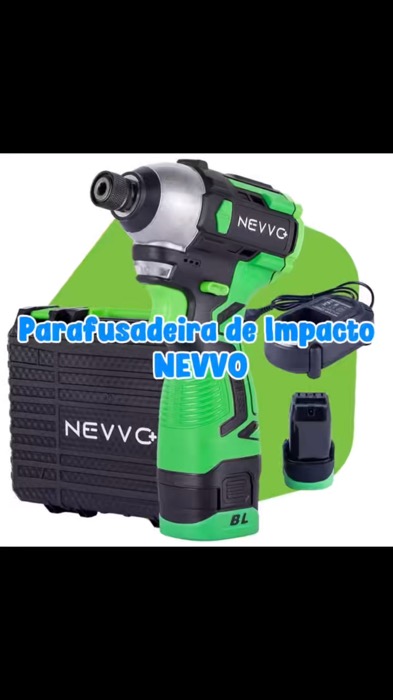 #parafusadeiradeimpacto 1/4 16V 2 Baterias 3500Rpm Motor #brushless #nevvo #parafusadeira envio rápido #parafusadeiranevvo