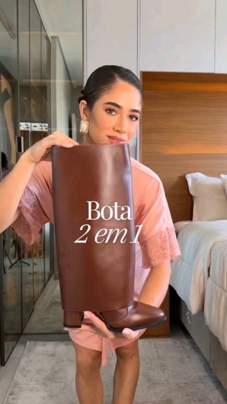 Bota capa 2 em 1 #botacapa #bota2em1 #fy #viralizar #estilo #moda #beleza #mulher #calcados #inverno
